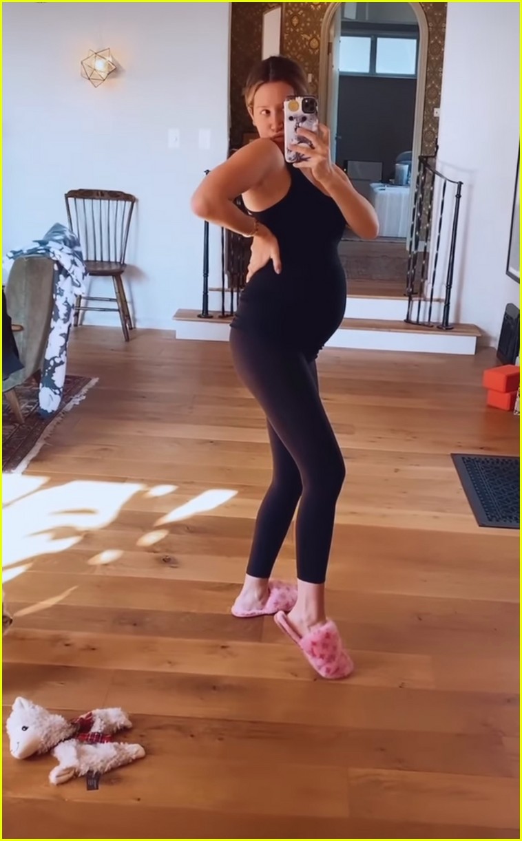 ashley tisdale shows growing baby bump on instagram 08