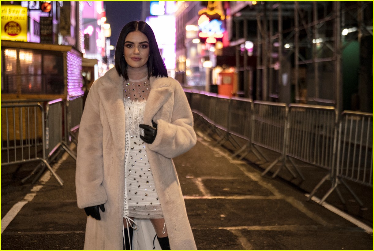 lucy hale kicks off new years rockin eve in sparkly white dress 03