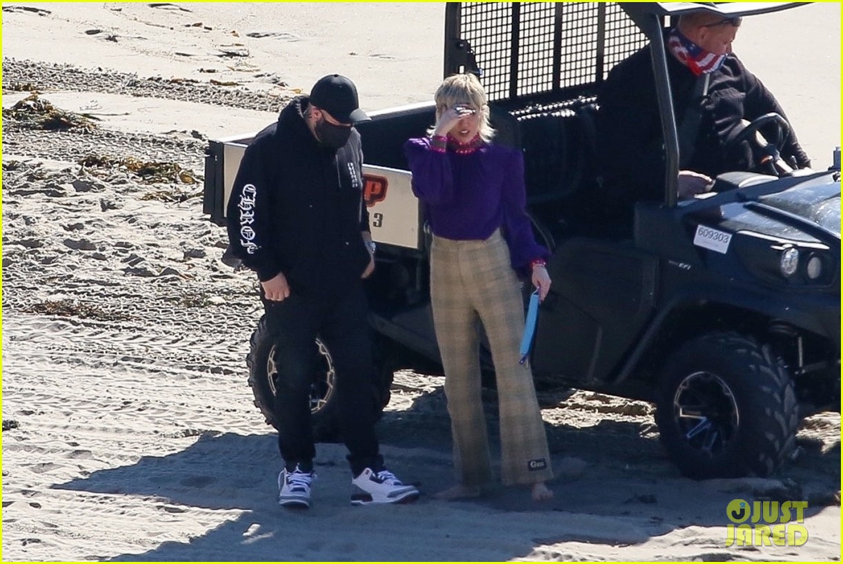 miley cyrus filming new music video at beach 113