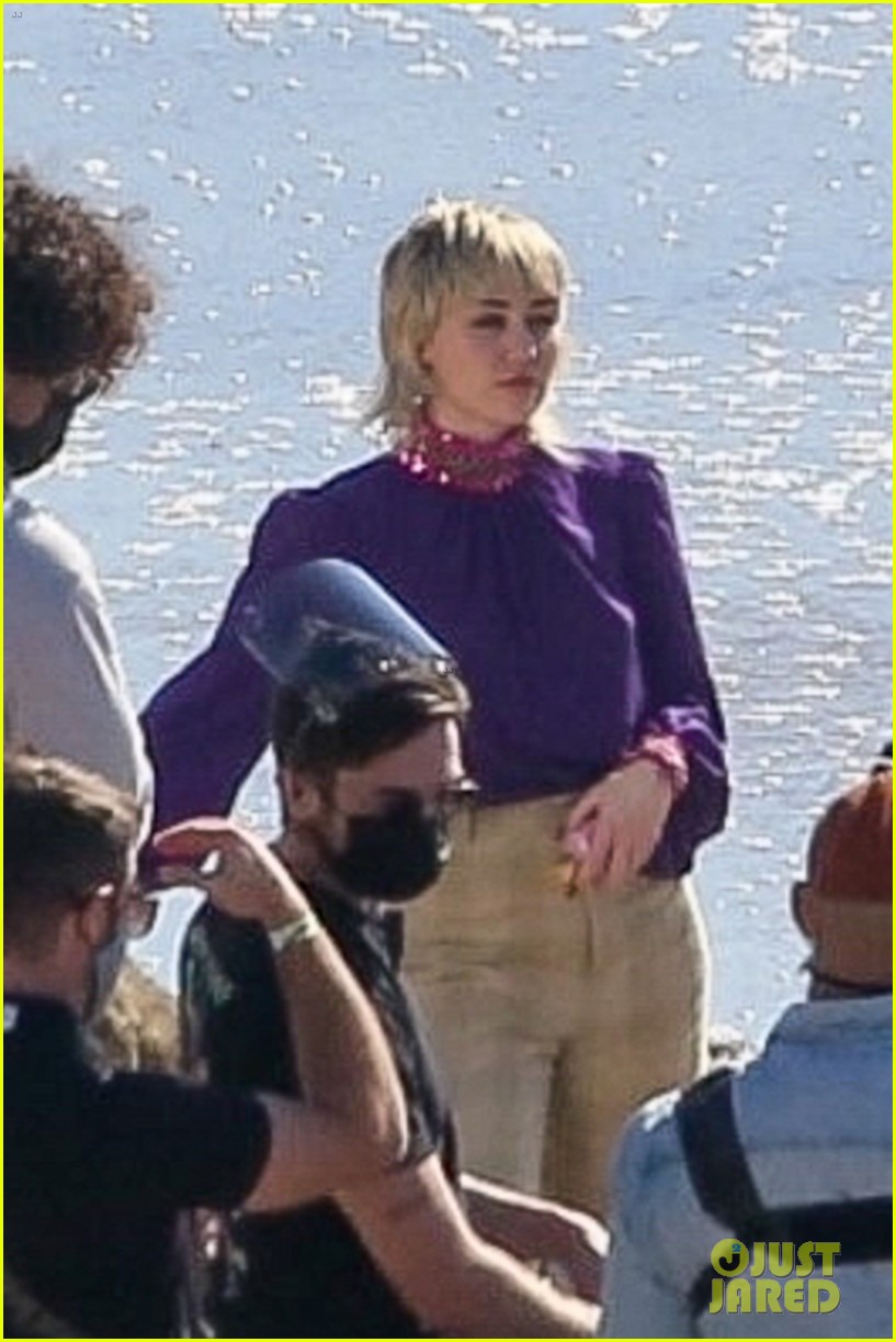 miley cyrus filming new music video at beach 58