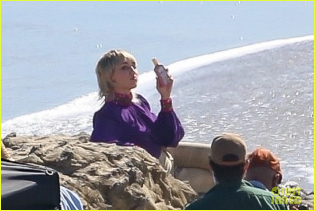 miley cyrus filming new music video at beach 67