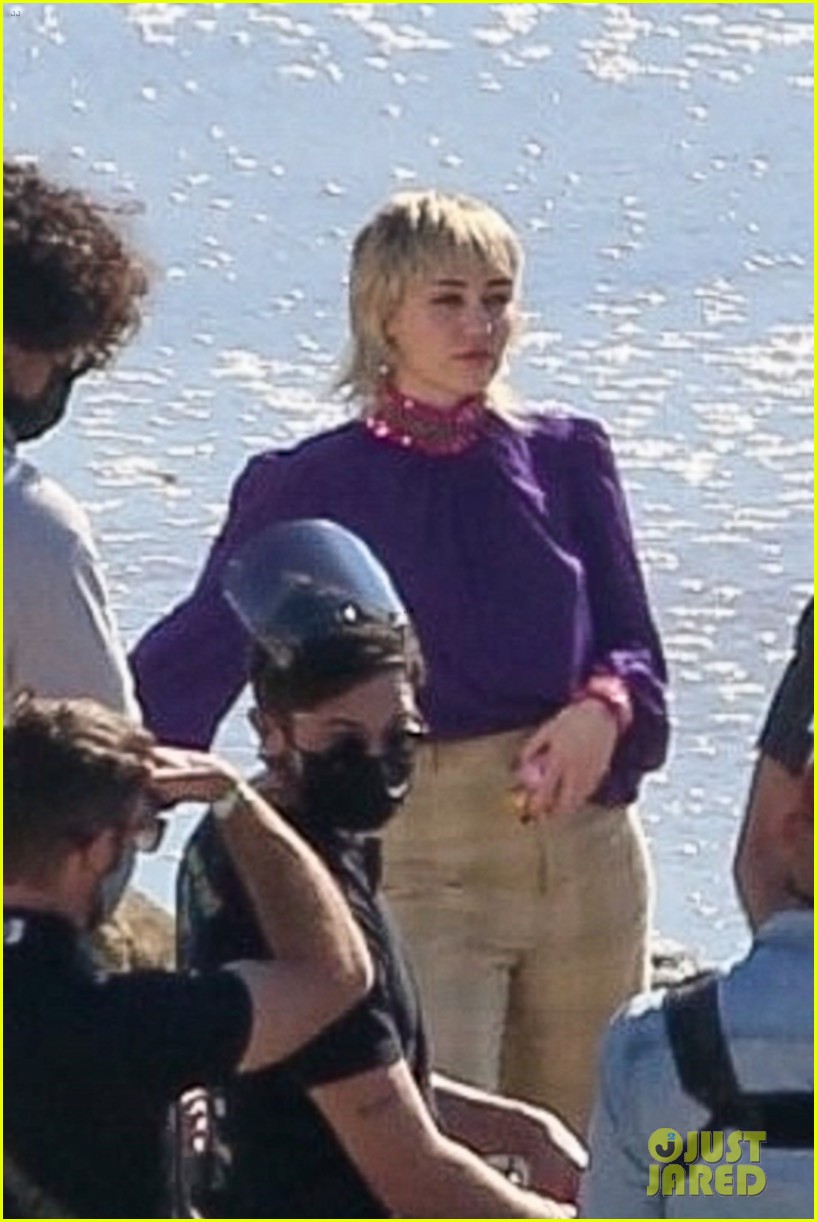 miley cyrus filming new music video at beach 91