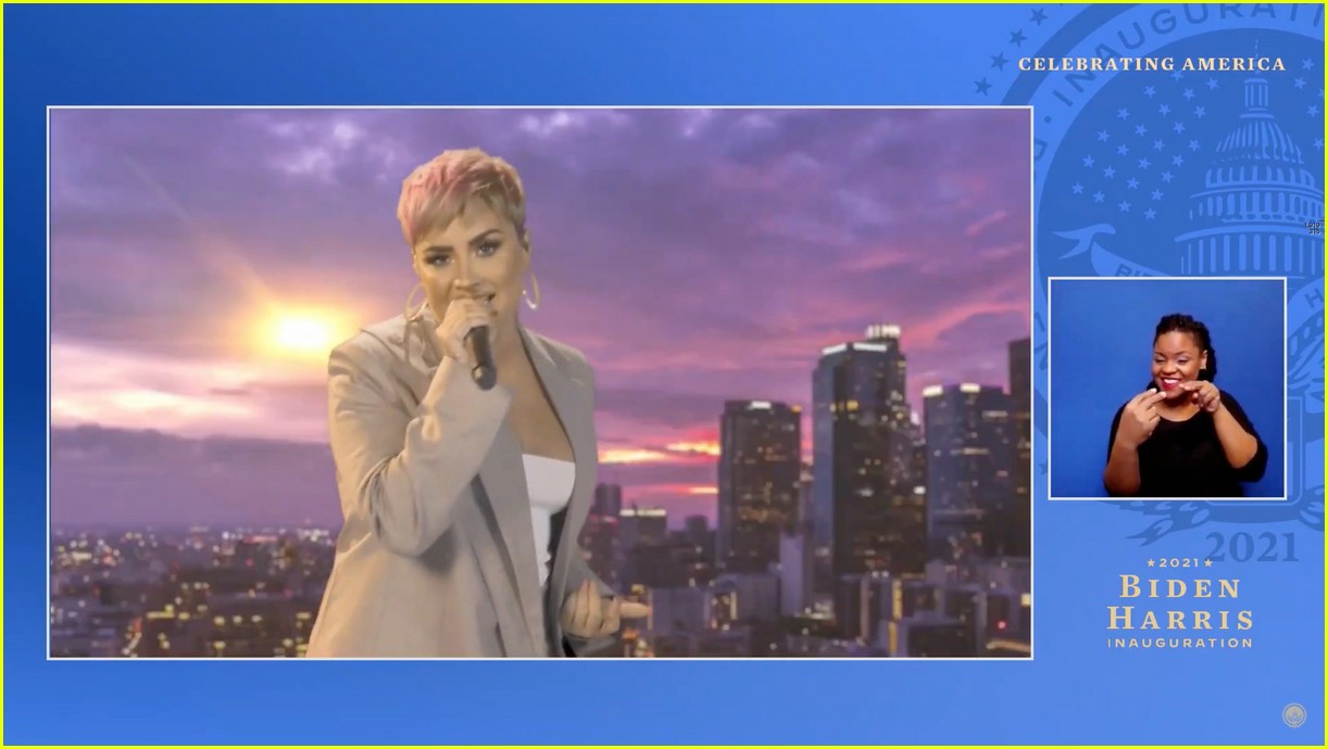 demi lovato covers lovely day for celebrate america 10