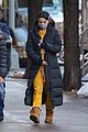 selena gomez bundles up while arriving on set of only murders 06
