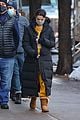 selena gomez bundles up while arriving on set of only murders 11