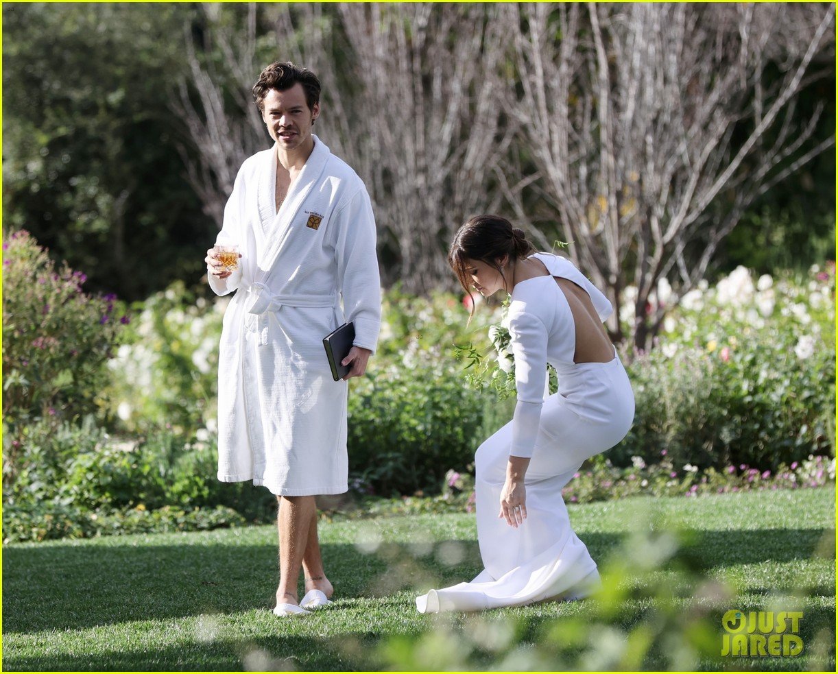 harry styles olivia wilde hold hands while attending managers wedding 60