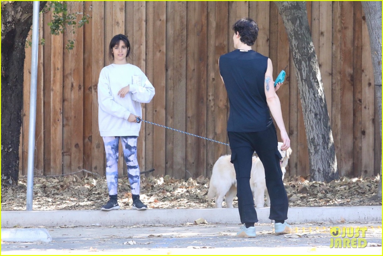shawn mendes camila cabello hiking with their dog 26