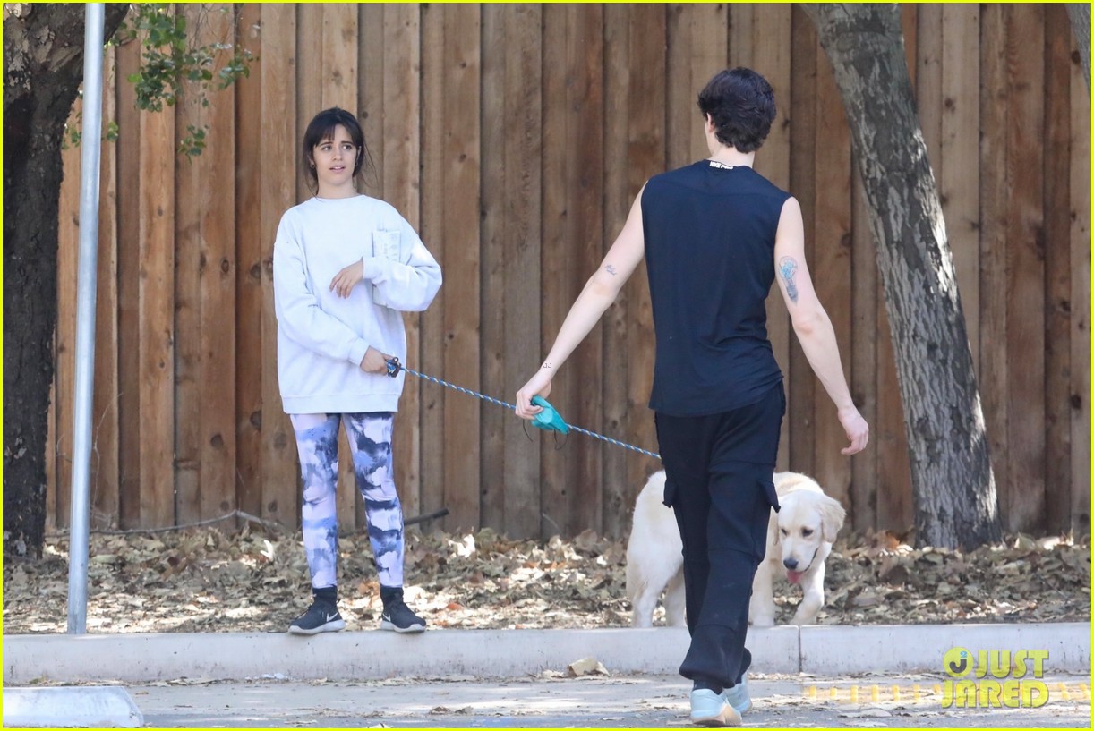 shawn mendes camila cabello hiking with their dog 28