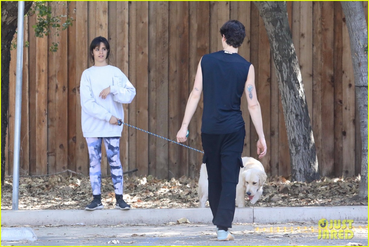 shawn mendes camila cabello hiking with their dog 29
