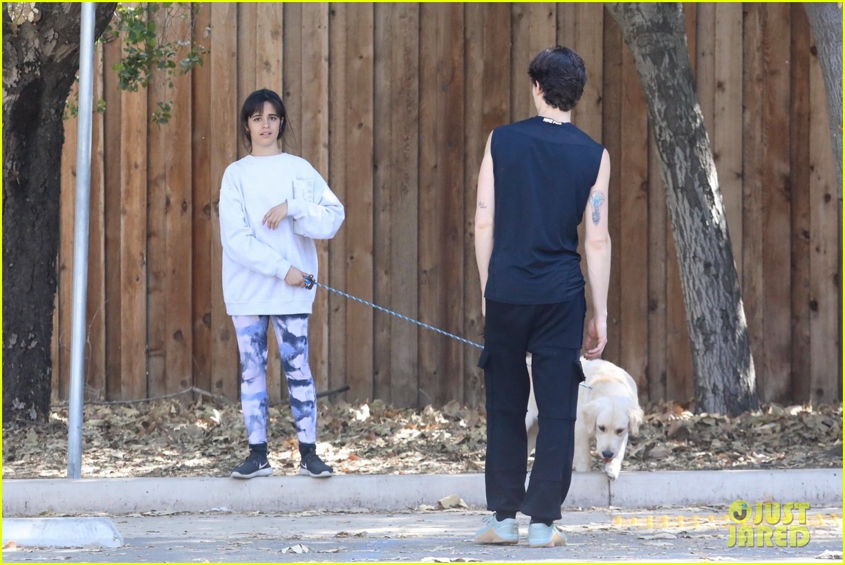 shawn mendes camila cabello hiking with their dog 30
