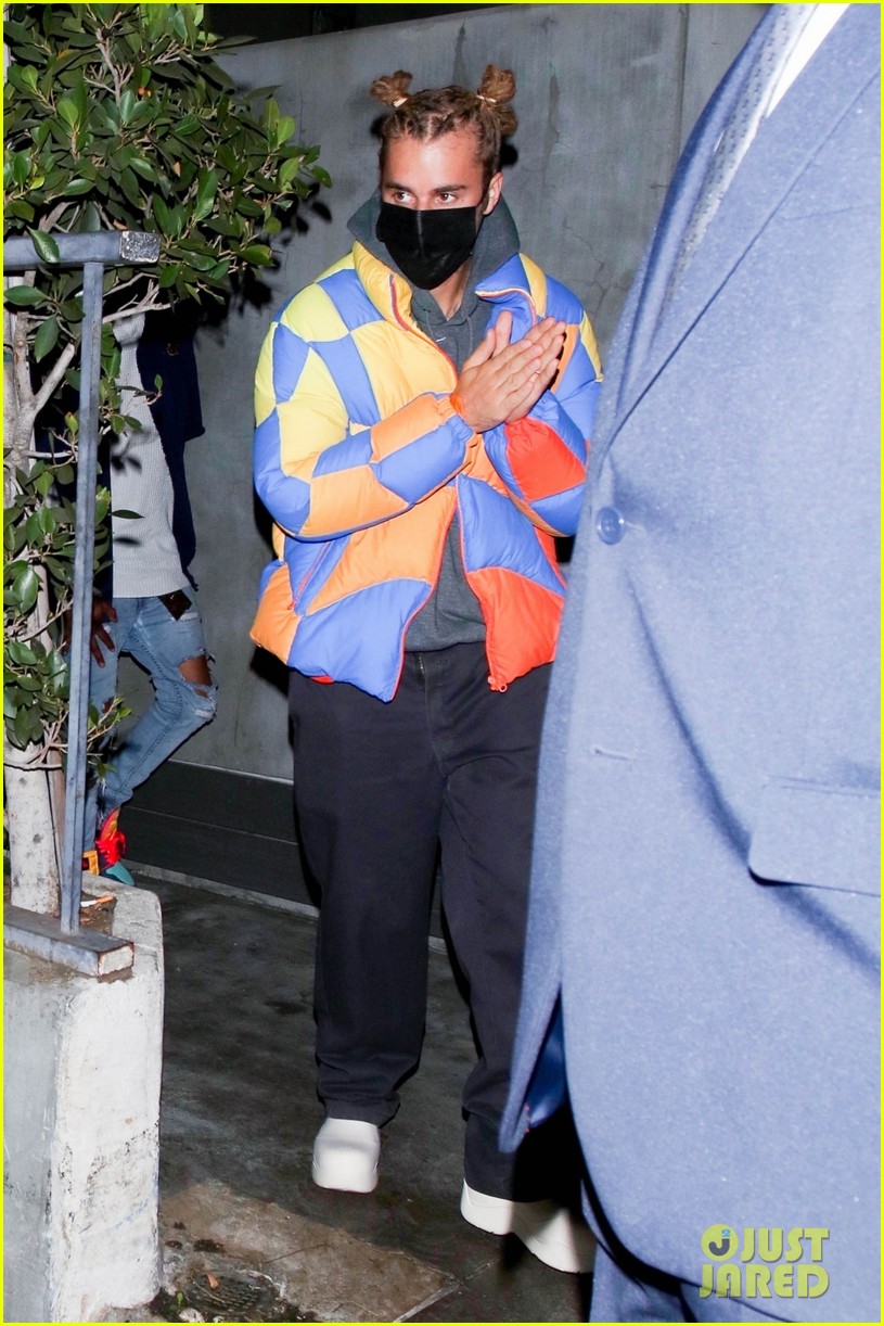 justin bieber wears hair in top knots for night out 02