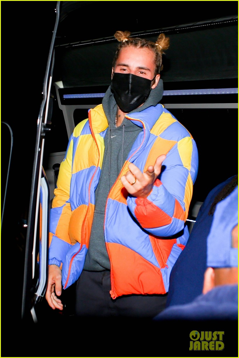 justin bieber wears hair in top knots for night out 03