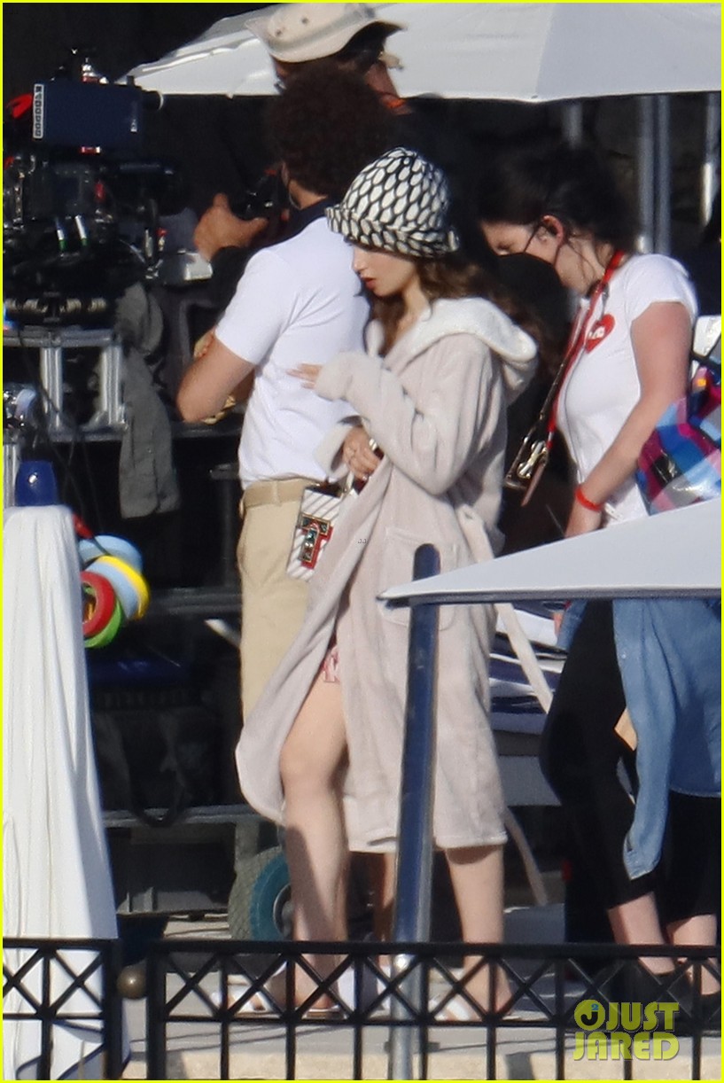 lily collins shooting emily in paris season two 33