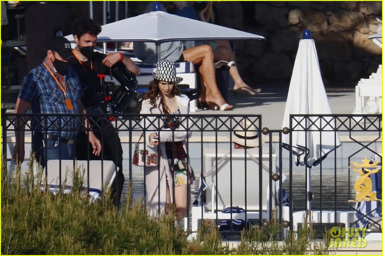 lily collins shooting emily in paris season two 36