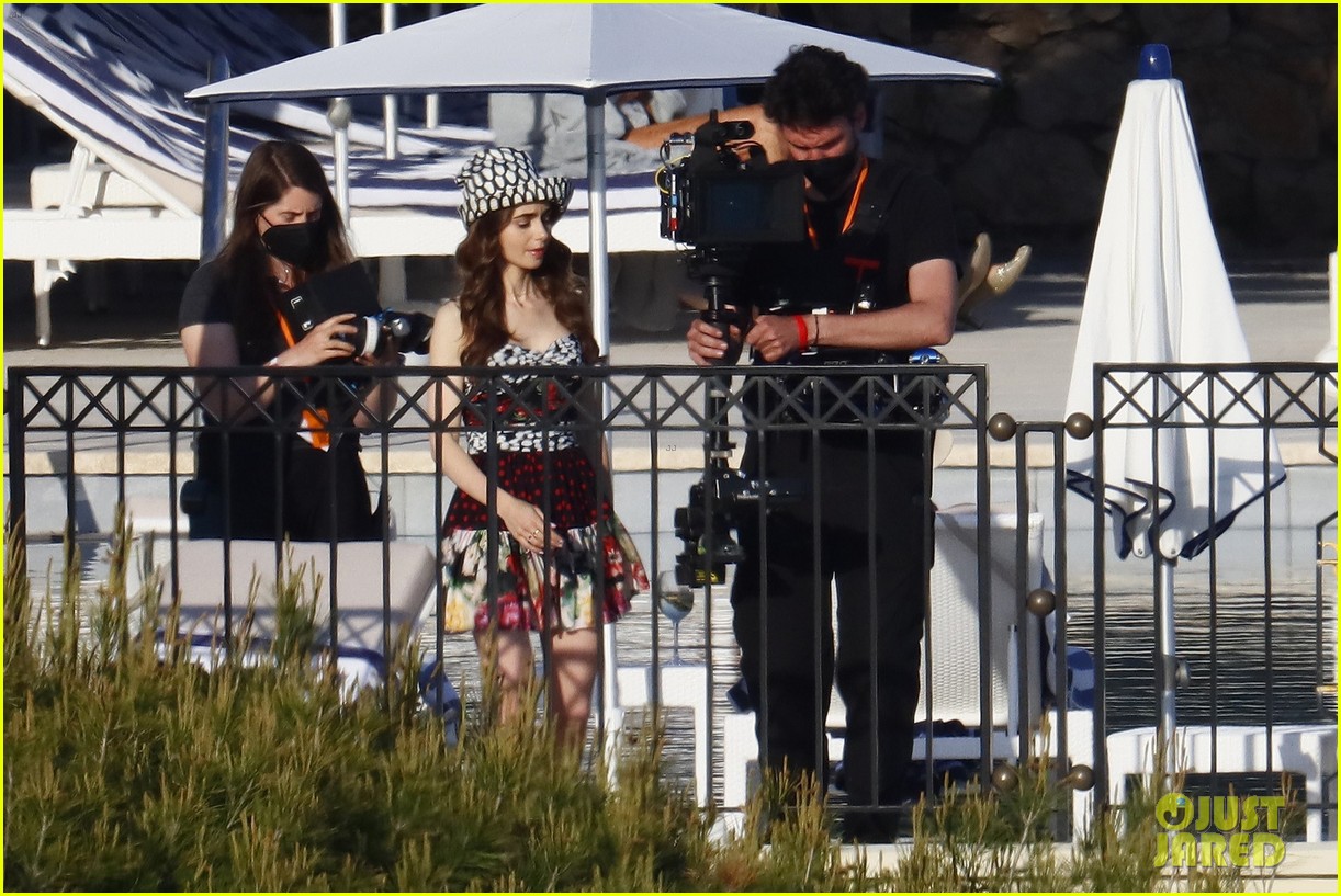 lily collins shooting emily in paris season two 43