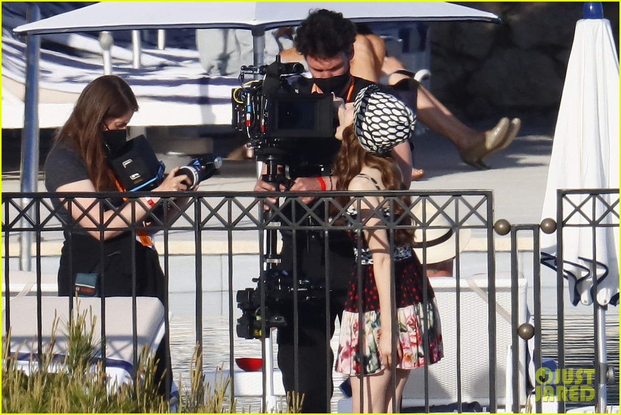 lily collins shooting emily in paris season two 45