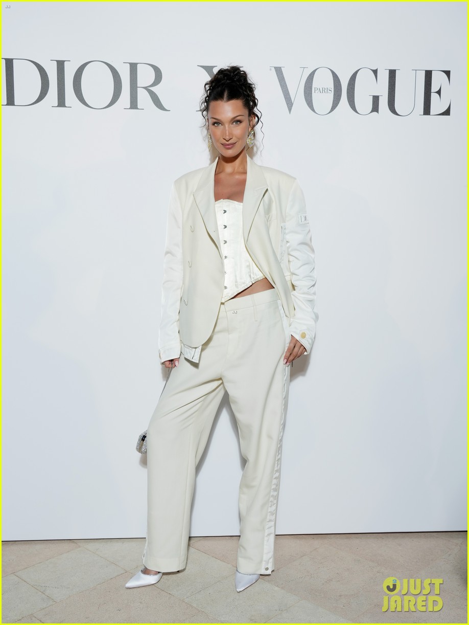 bella hadid wears all white for the dior x vogue dinner in cannes 01
