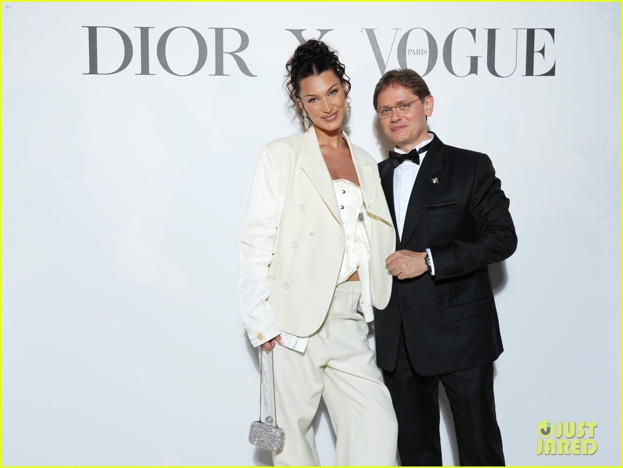bella hadid wears all white for the dior x vogue dinner in cannes 08