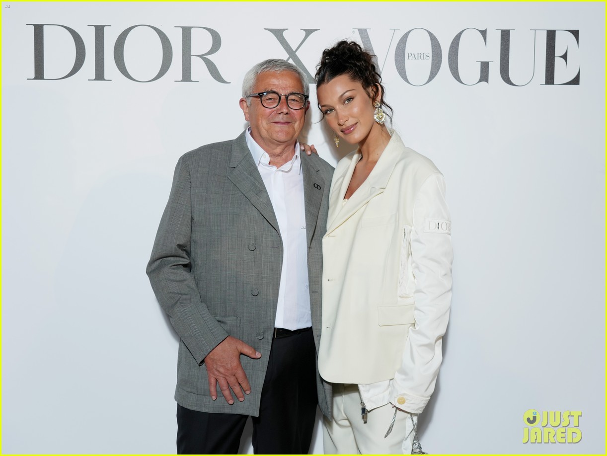 bella hadid wears all white for the dior x vogue dinner in cannes 09