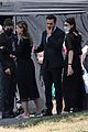 chris wood jeremy jordan return to film funeral scene on supergirl set 01