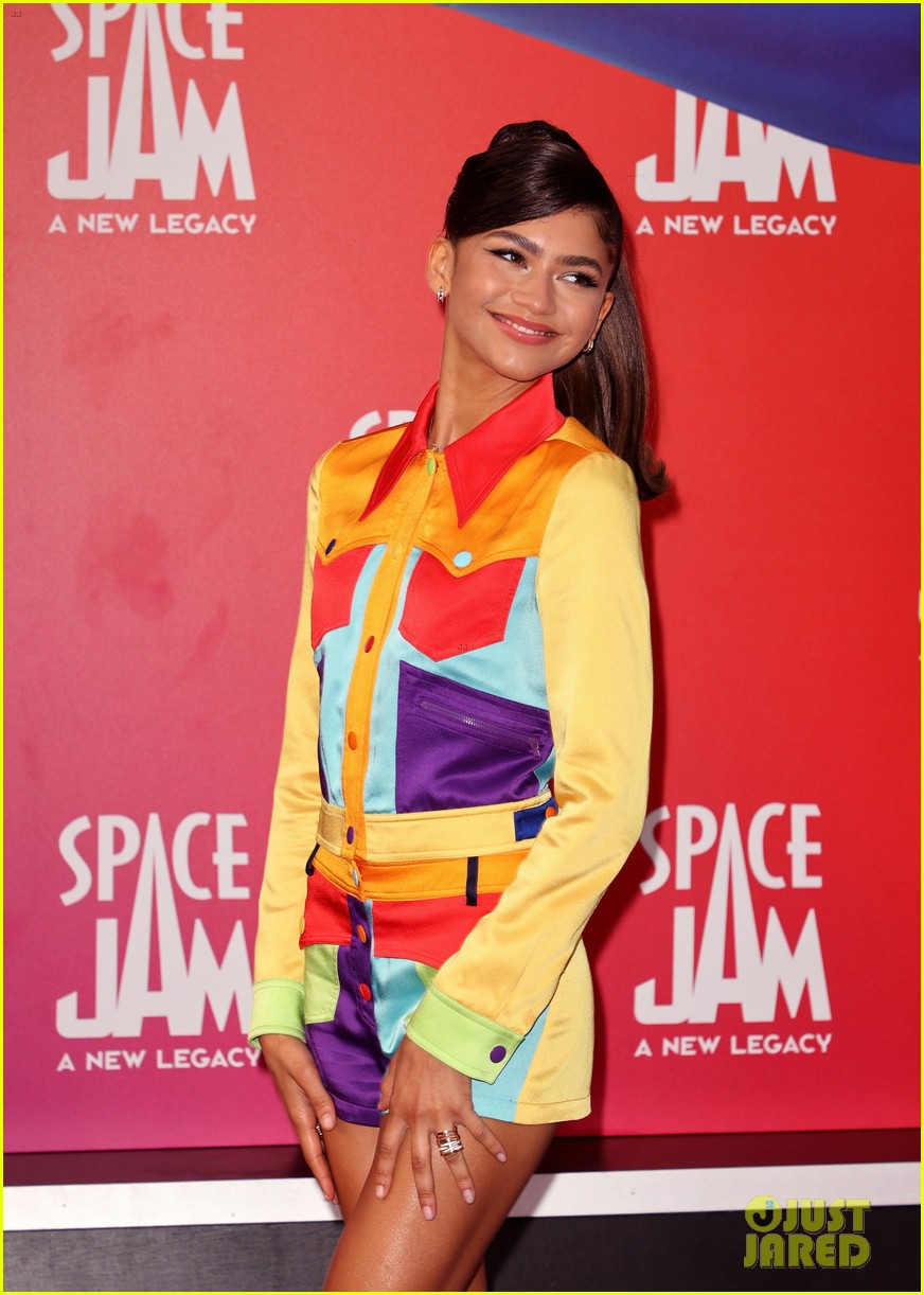 zendaya has legs for days at space jam premiere 08
