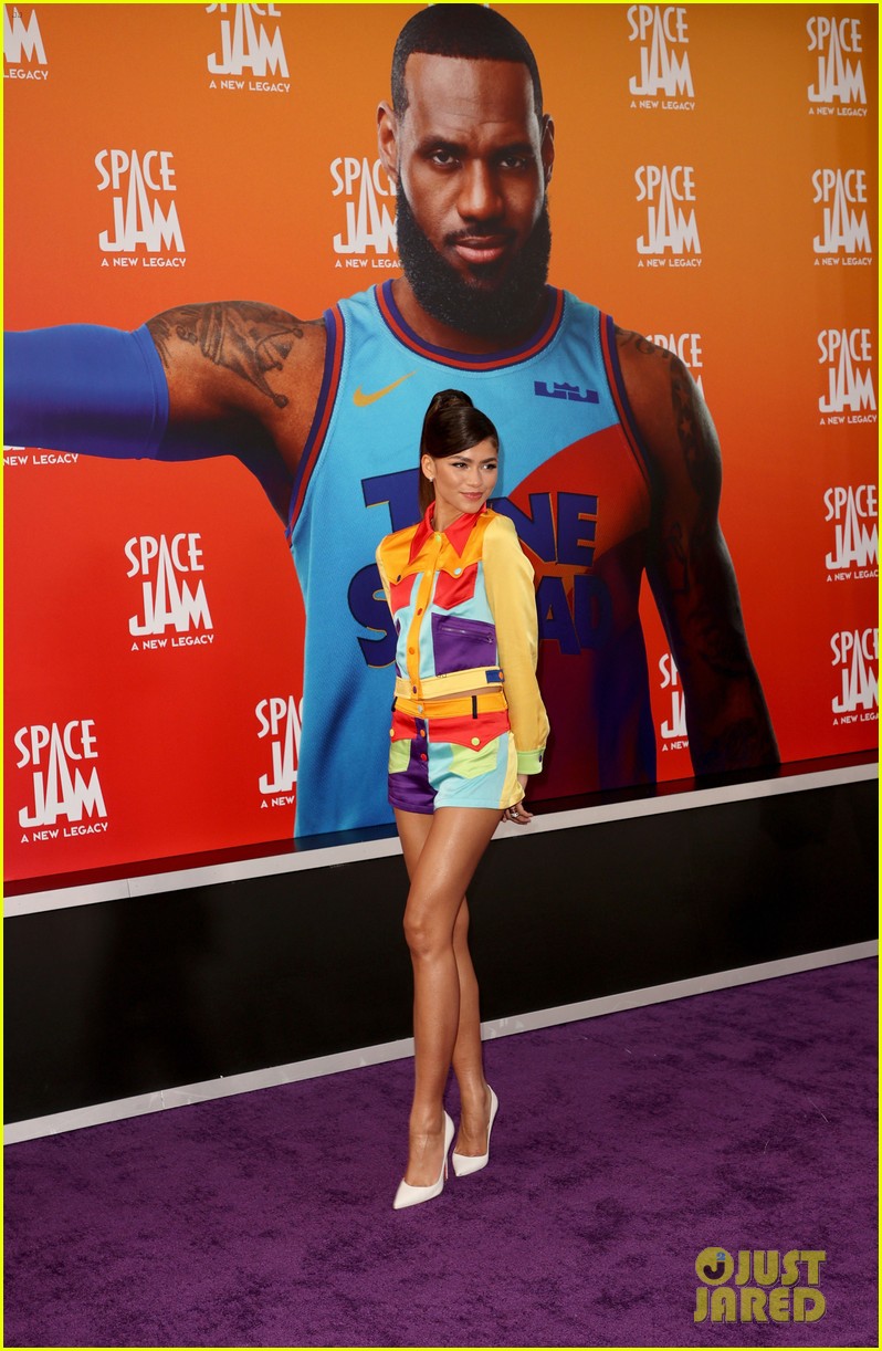 zendaya has legs for days at space jam premiere 12