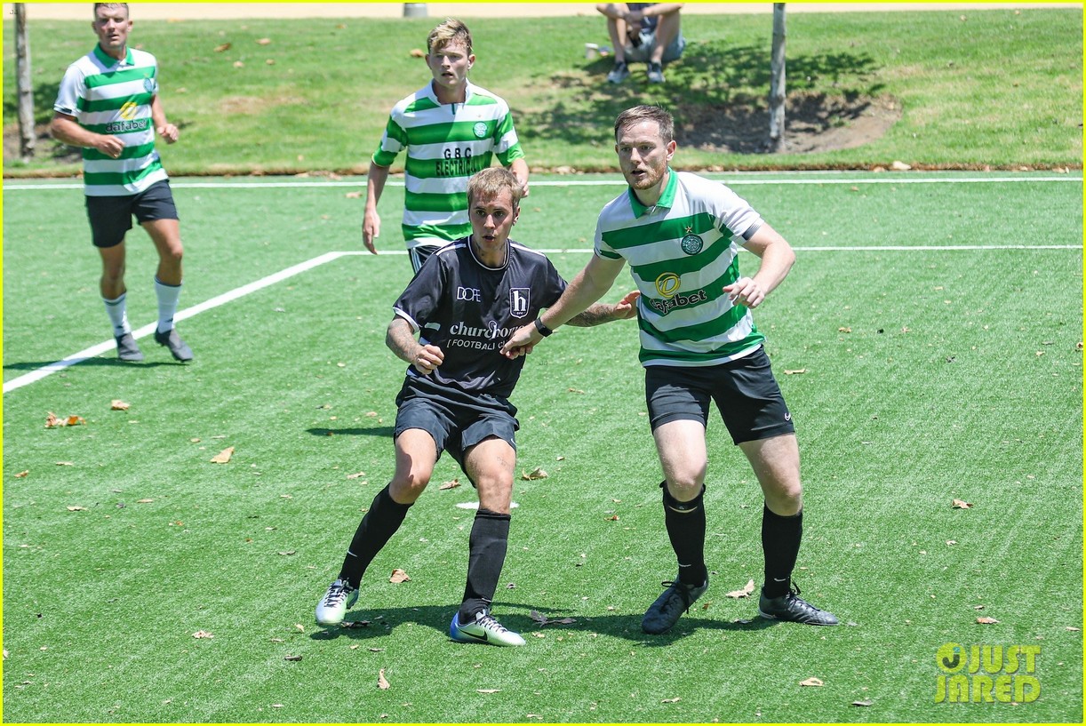 justin bieber plays soccer with friends 13