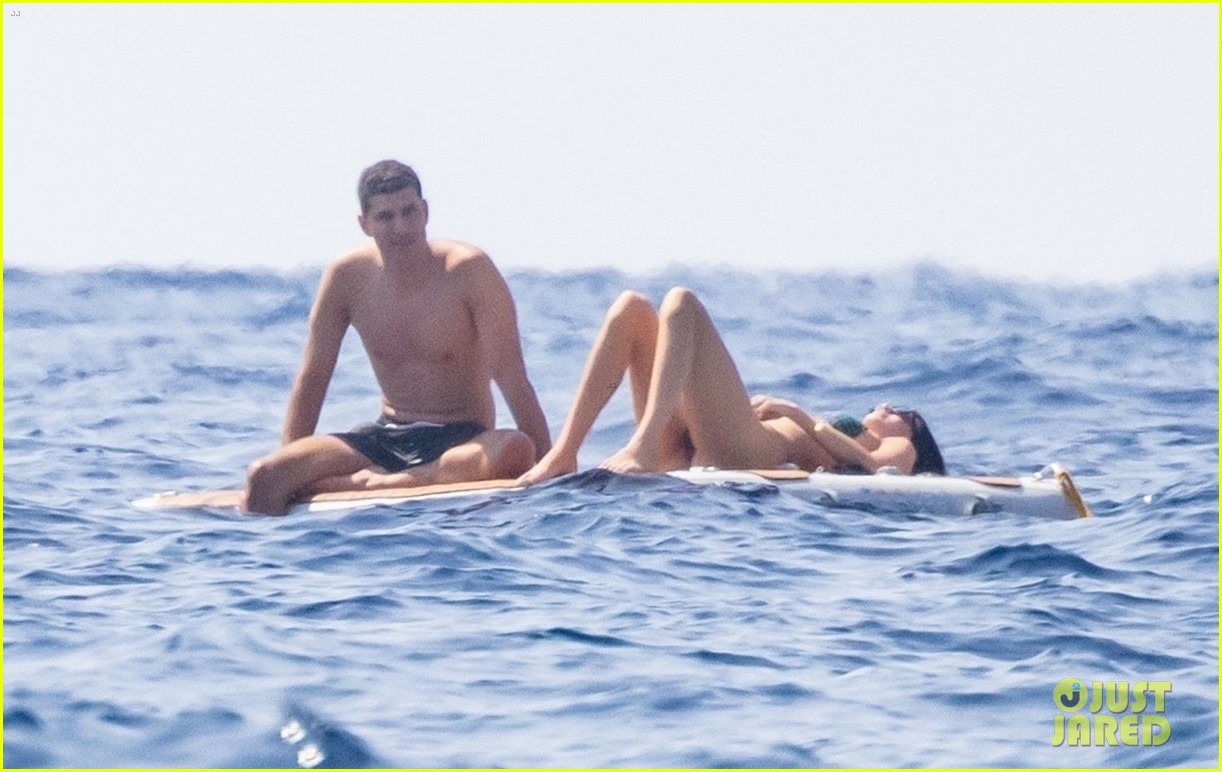 kendall jenner lounges on float in the water 26