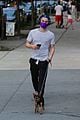 dylan o brien takes his dog for a walk in nyc 03