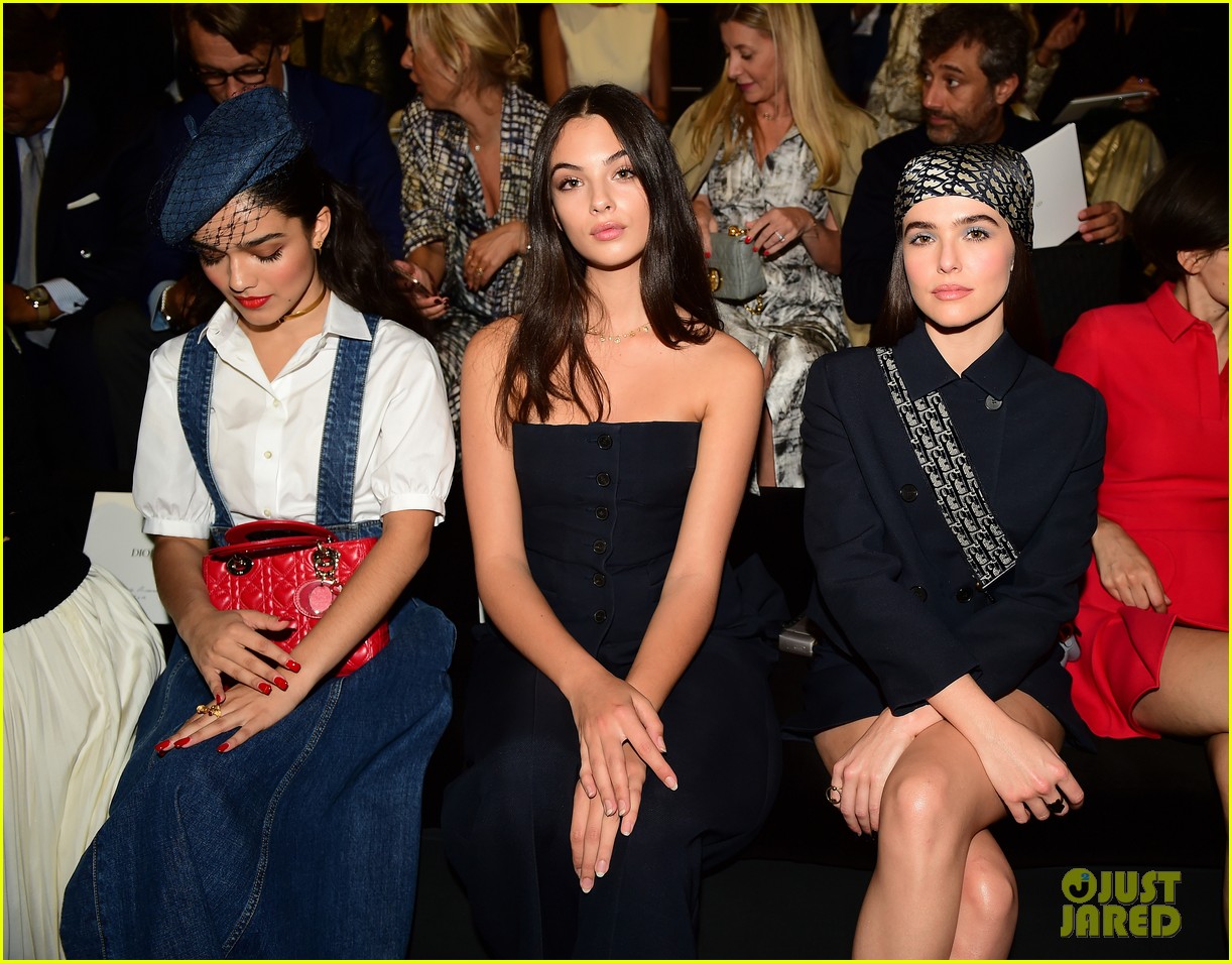 rachel zegler attends first paris fashion week sits front row at dior 16