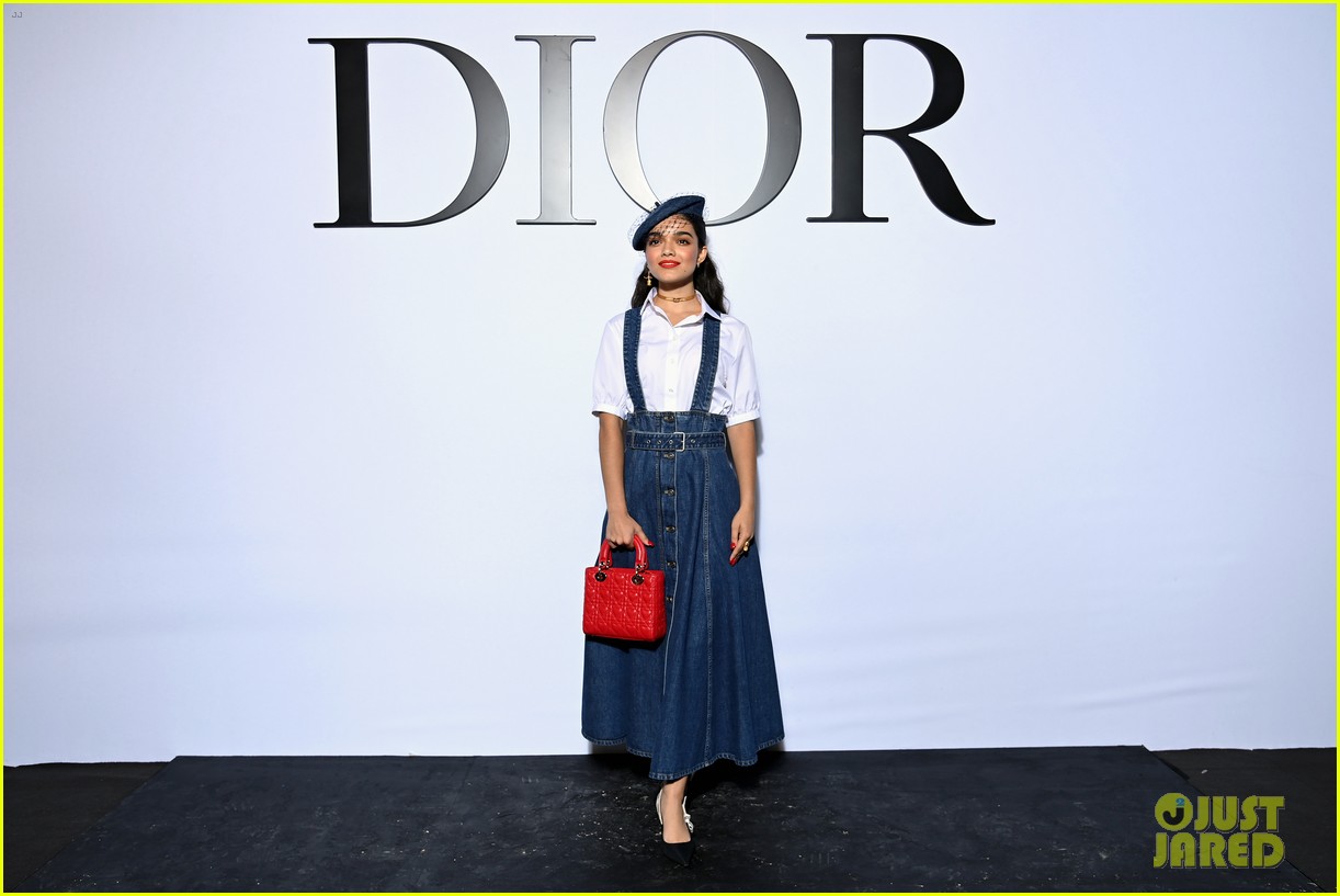 rachel zegler attends first paris fashion week sits front row at dior 19