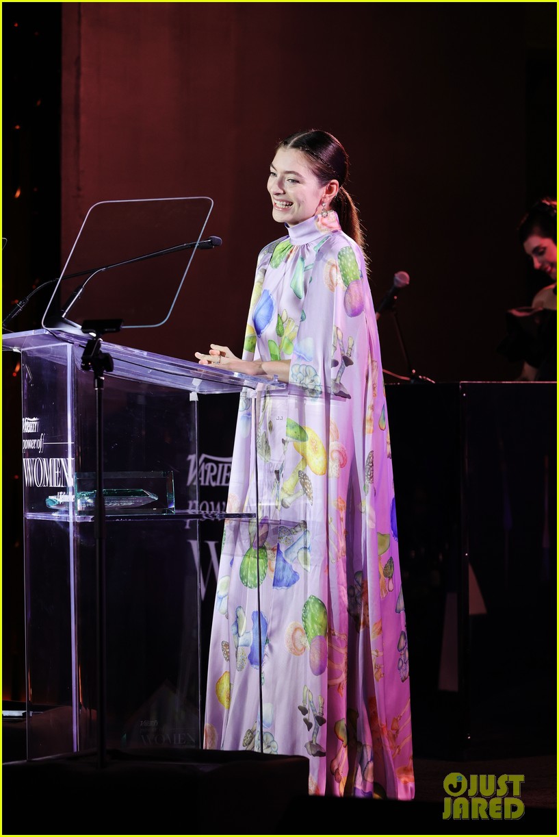 lorde honored by hunter schafer atpower of women event 18