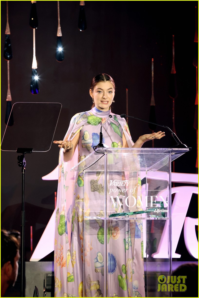 lorde honored by hunter schafer atpower of women event 21