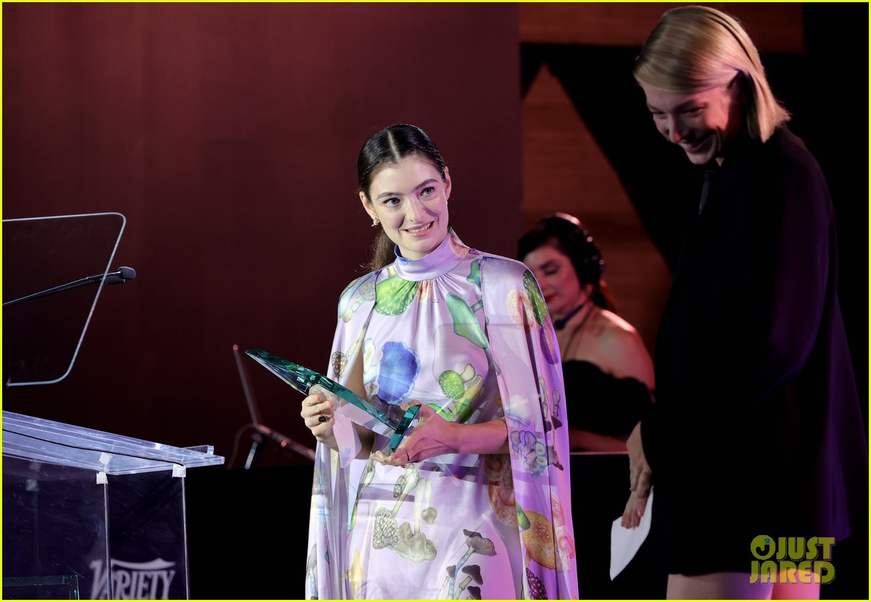 lorde honored by hunter schafer atpower of women event 24