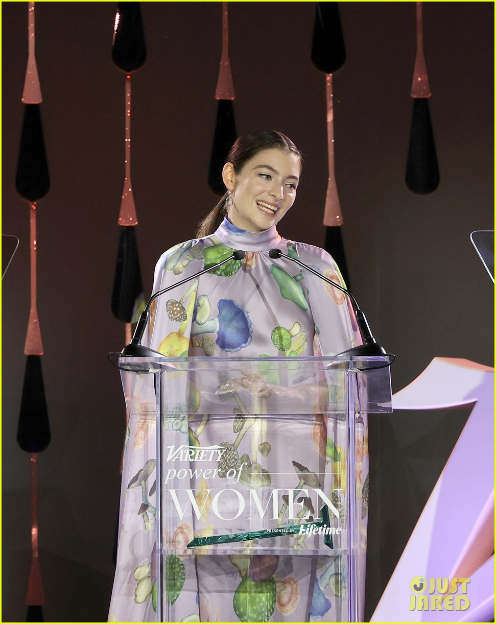 lorde honored by hunter schafer atpower of women event 25