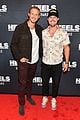 stephen amell alexander ludwig pose with younger selves at heels finale screening 15
