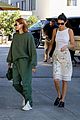 hailey bieber kendall jenner grab lunch beverly grill 16