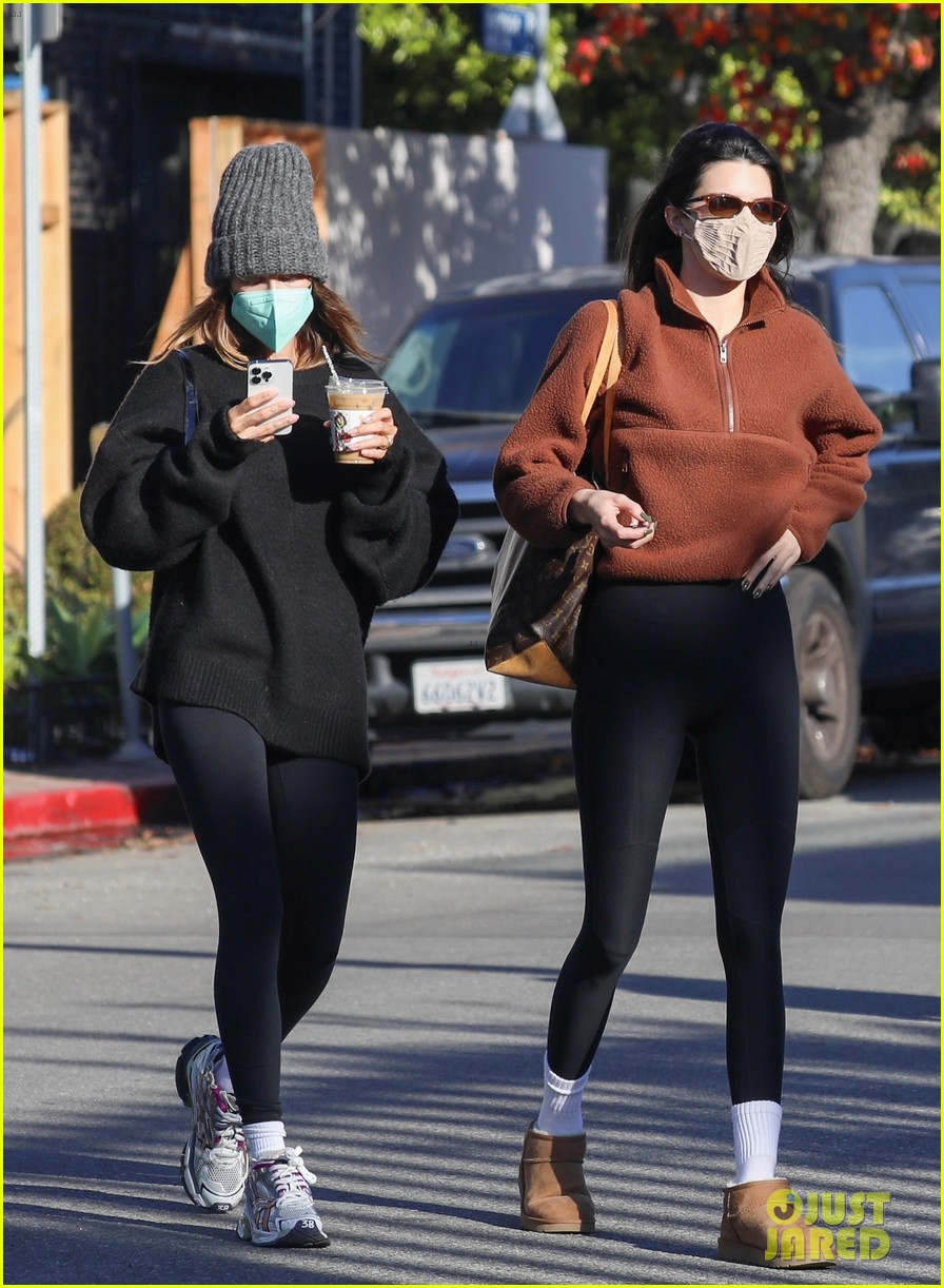 Kendall Jenner Masks Up For Hot Pilates Class With Hailey Bieber in LA:  Photo 4877410, Hailey Bieber, Kendall Jenner Photos