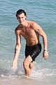 shawn mendes shows off his shirtless bod at the beach 09