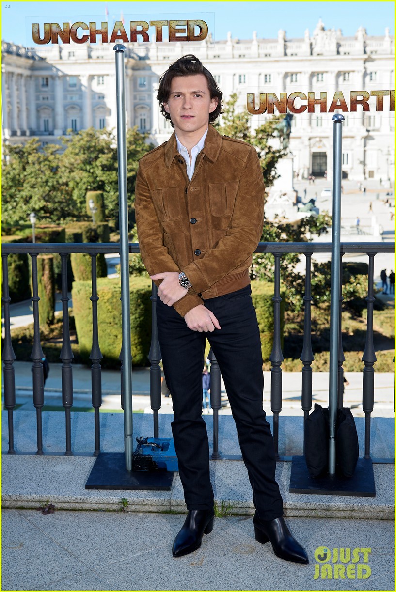 tom holland uncharted madrid photo call 03