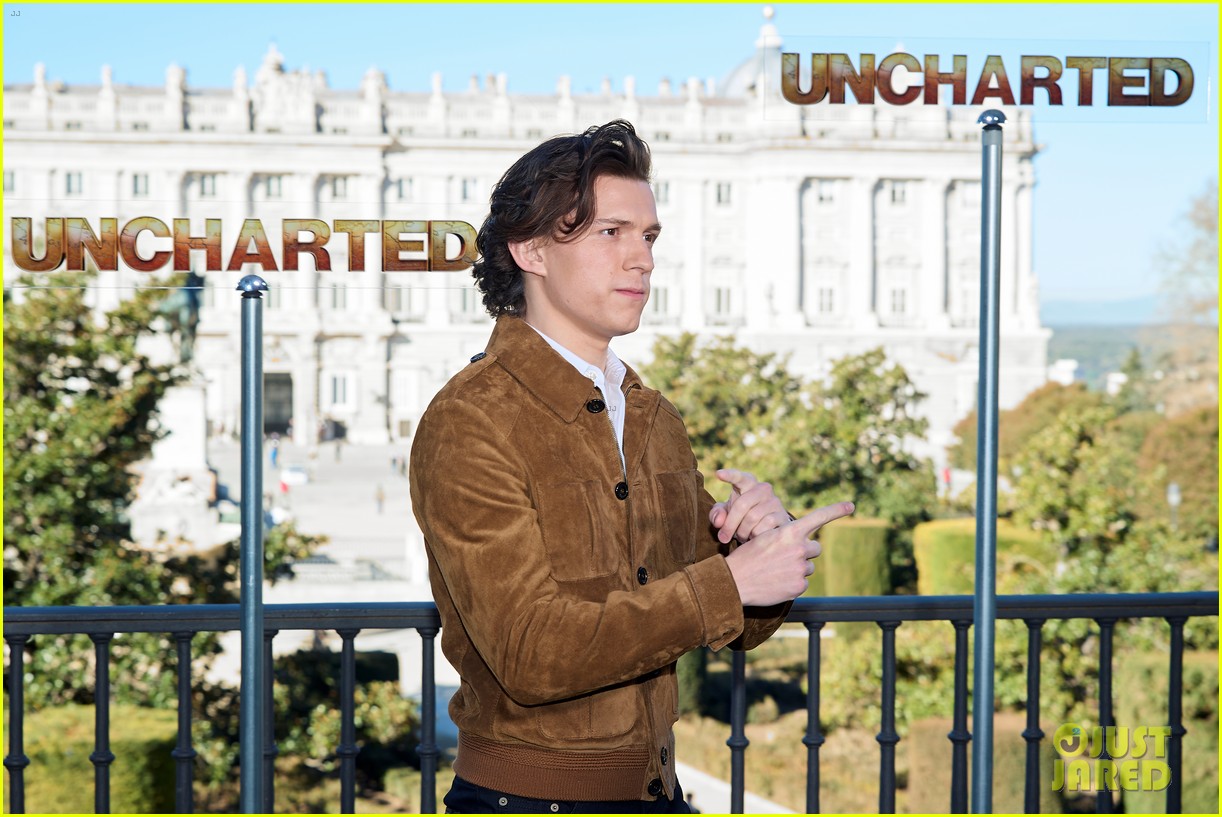tom holland uncharted madrid photo call 20