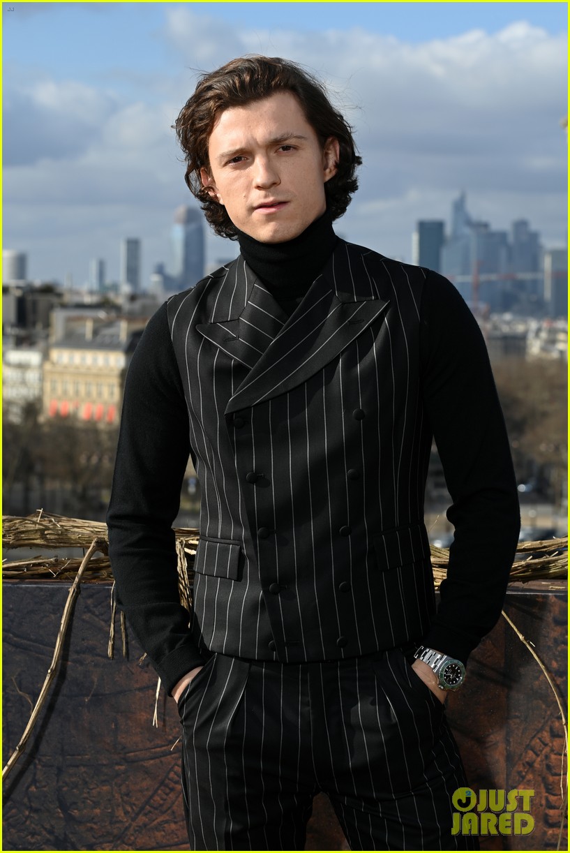 tom holland fashion game on point for uncharted press in paris 07