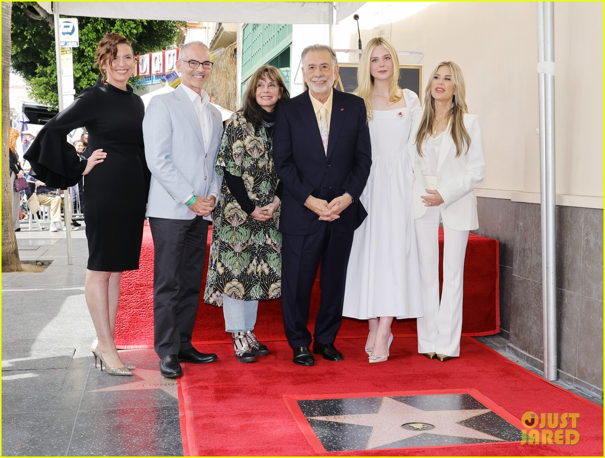 elle fanning helps honor francis ford coppola at walk of fame ceremony 15