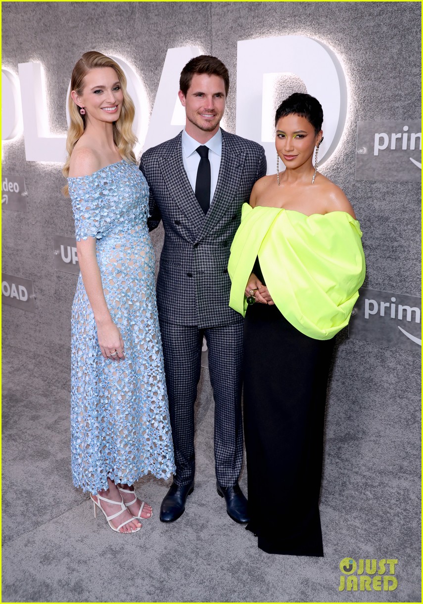 robbie amell andy allo more premiere season two of upload 36