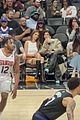 kendall jenner kylie jenner sit courtside at game 28