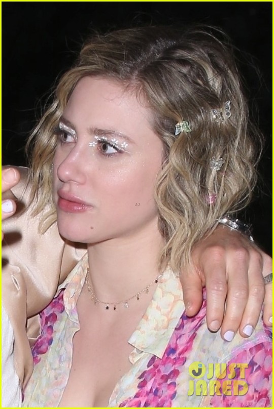 lili reinhart leaves neon carnival with mystery man 02