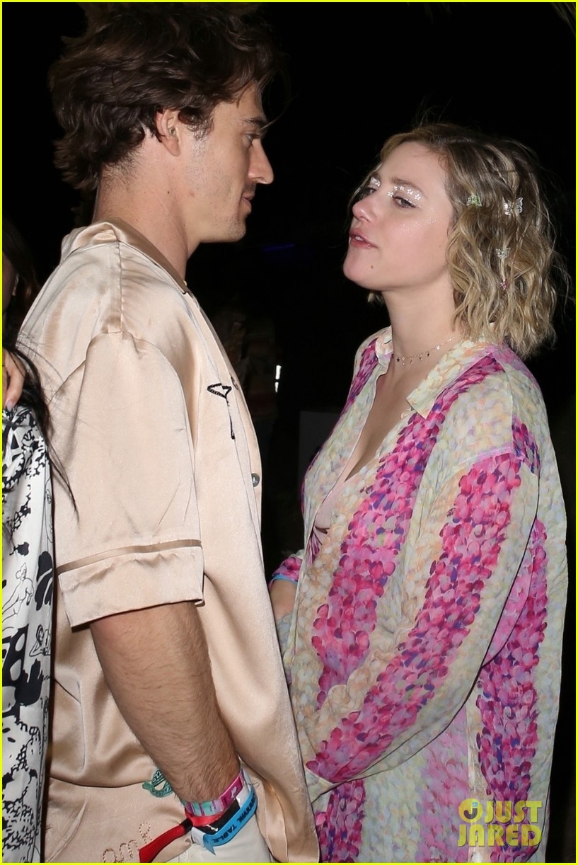 lili reinhart leaves neon carnival with mystery man 03