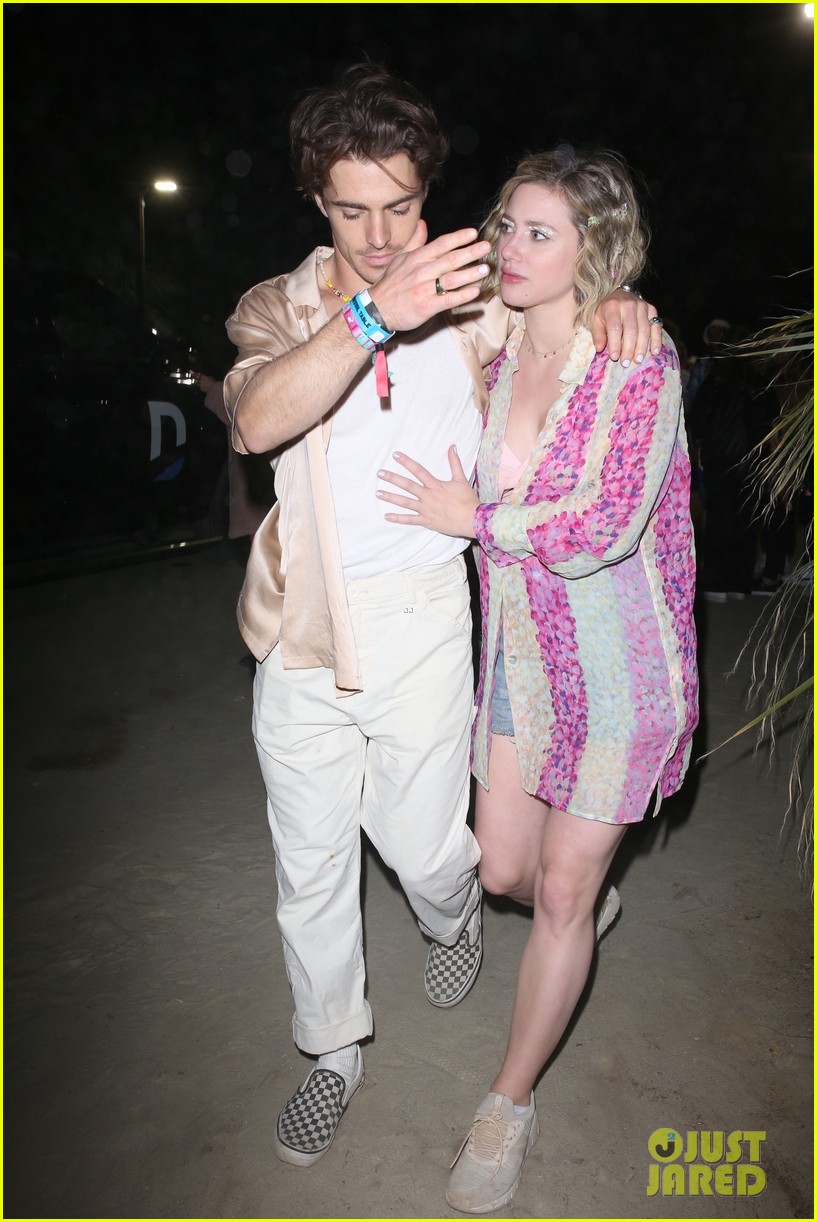 lili reinhart leaves neon carnival with mystery man 04
