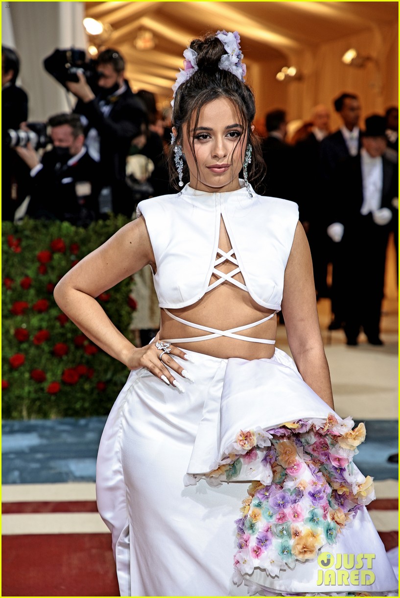 camila cabello wears a pop of flowers for the met gala 2022 13