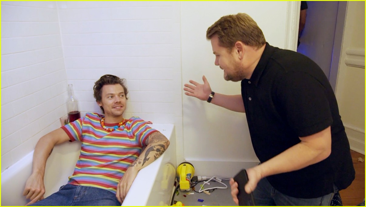 harry styles filmed daylight video with james corden 02
